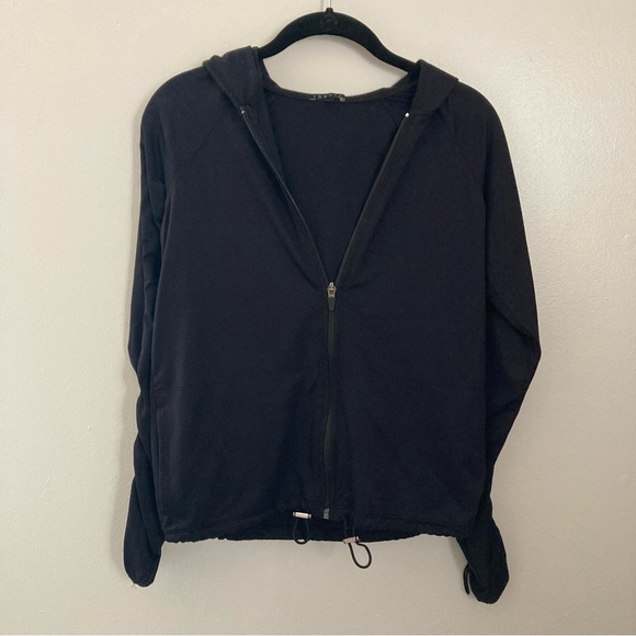 Theory Black Full Zip Jacket Womens Size P XS - Picture 1 of 10